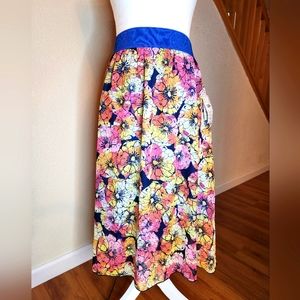 LULAROE Lola Skirt Layered Floral Large